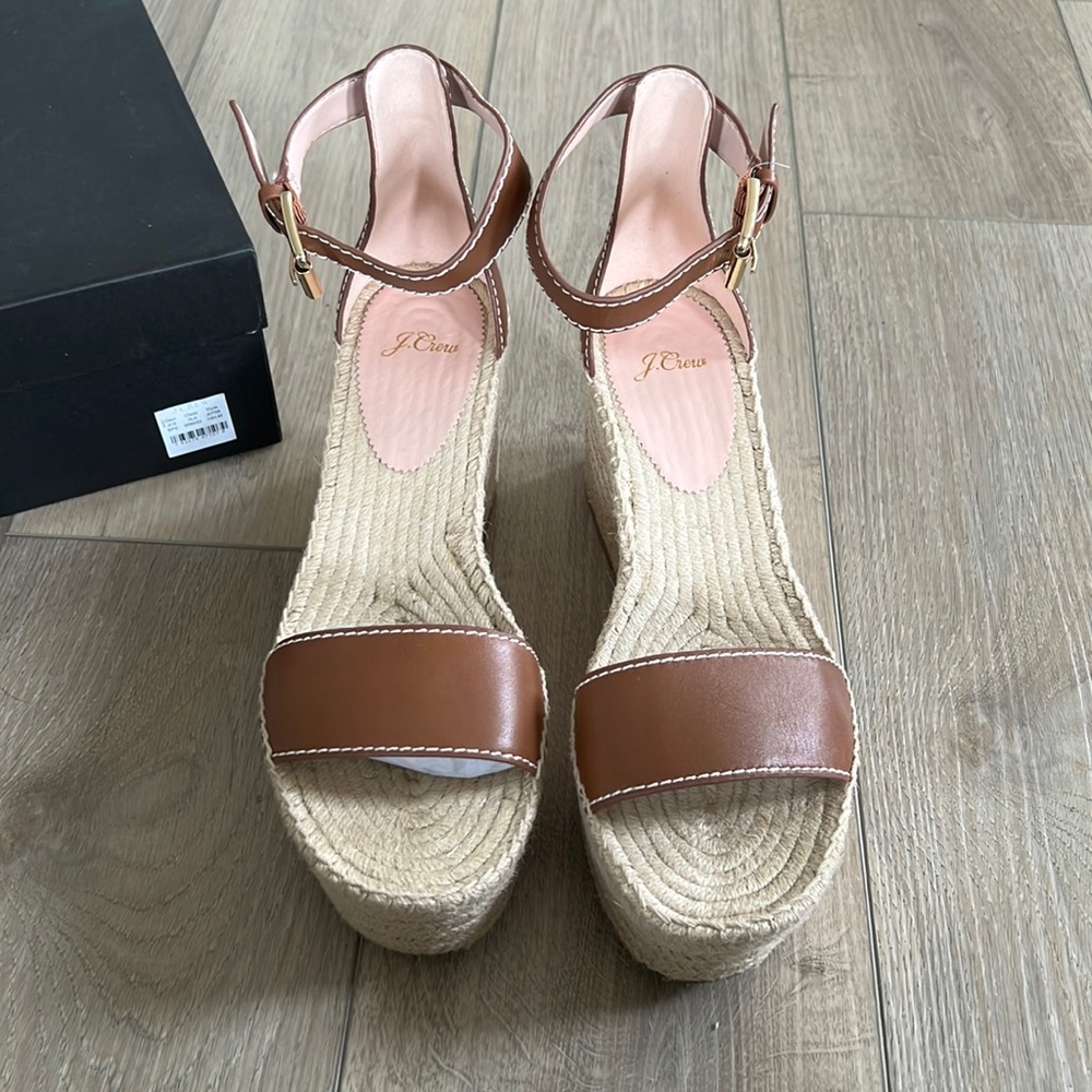 J. Crew Platform Espadrille Sandal Size 10.5